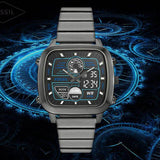 Fossil Retro Analog-Digital Black Dial Grey Steel Strap Watch for Men - FS5892 Authentic Buy Shop Now