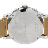 Burberry The City Chronograph White Dial Haymarket Leather Strap Watch For Men - BU9360 Authentic Buy Shop Now