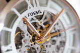 Fossil Townsman Automatic Skeleton Silver Dial Black Leather Strap Watch for Men - ME3041 Authentic Buy Shop Now