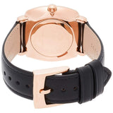 Marc Jacobs Mandy Black Dial Black Leather Strap Watch for Women - MJ1565 Authentic Buy Shop Now