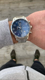 Hugo Boss Aeroliner Blue Dial Silver Steel Strap Watch for Men - 1513183 Authentic Buy Shop Now