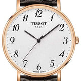 Tissot T Classic Everytime White Dial Black Leather Strap Watch For Men - T109.610.36.032.00 Authentic Buy Shop Now