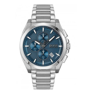 Hugo Boss Grandmaster Blue Dial Silver Steel Strap Watch for Men - 1513884 Authentic Buy Shop Now