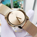 Movado Bold Gold Dial Gold Mesh Bracelet Watch For Men - 3600373 Authentic Buy Shop Now