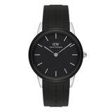 Daniel Wellington Iconic Motion Black Dial Black Rubber Strap Watch For Men - DW00100425 Authentic Buy Shop Now