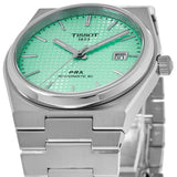 Tissot PRX Powermatic 80 Automatic Mint Green Dial Silver Steel Strap Watch for Men - T137.407.11.091.01 Authentic Buy Shop Now