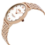 Coach Delancey White Dial Rose Gold Steel Strap Watch for Women - 14502783 Authentic Buy Shop Now