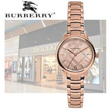 Burberry The Classic Rose Gold Dial Rose Gold Steel Strap Watch for Women - BU10116 Authentic Buy Shop Now