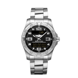 Breitling Aerospace Evo Black Dial Silver Steel Strap Watch for Men - E79363101B1E1 Authentic Buy Shop Now
