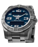 Breitling Aerospace Evo Blue Dial Silver Steel Strap Watch for Men - E79363101C1E1 Authentic Buy Shop Now
