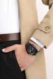 Fossil Grant Sport Chronograph Black Dial Black Steel Strap Watch for Men - FS5374 Authentic Buy Shop Now