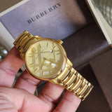 Burberry The Classic Gold Dial Gold Steel Strap Watch for Men - BU10006 Authentic Buy Shop Now