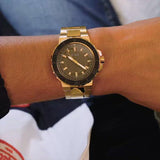 Guess Track Grey Dial Gold Steel Strap Watch for Men - GW0426G2 Authentic Buy Shop Now