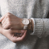 Daniel Wellington Petite Bondi White Dial White Leather Strap Watch for Women - DW00100189 Authentic Buy Shop Now