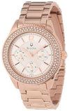 Bulova Crystal Silver Dial Rose Gold Steel Strap Watch for Women - 97N101 Authentic Buy Shop Now