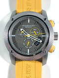 Burberry Sport Chronograph Grey Dial Yellow Rubber Strap Watch for Men - BU7712 Authentic Buy Shop Now