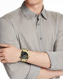 Versace V-Race Quartz Black Dial Gold Steel Strap Watch For Men - VEBV00519 Authentic Buy Shop Now