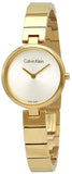 Calvin Klein Authentic Silver Dial Gold Steel Strap Watch for Women - K8G23546 Authentic Buy Shop Now