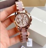 Michael Kors Bradshaw Rose Gold Dial Two Tone Steel Strap Watch for Women - MK6066 Authentic Buy Shop Now