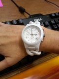 Michael Kors Ceramic White Dial White Steel Strap Watch for Women - MK5387 Authentic Buy Shop Now