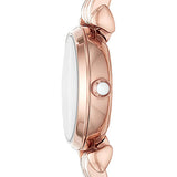 Emporio Armani Retro Quartz Silver Dial Rose Gold Steel Strap Watch For Women - AR1776 Authentic Buy Shop Now