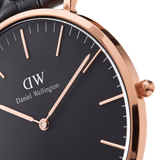 Daniel Wellington Classic Cornwall Black Dial Black NATO Strap Watch For Women - DW00100150 Authentic Buy Shop Now