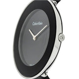 Calvin Klein Chic Black Dial Black Leather Strap Watch for Women - K7N23CB1 Authentic Buy Shop Now