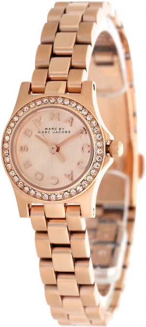 Marc Jacobs Henry Rose Gold Dial Rose Gold Steel Strap Watch for Women - MBM3278 Authentic Buy Shop Now