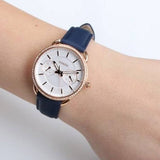 Fossil Tailor White Dial Blue Leather Strap Watch for Women - ES4394 Authentic Buy Shop Now