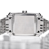 Burberry Nova Check Square White Dial Silver Steel Strap Watch for Women - BU1572 Authentic Buy Shop Now