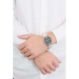 Emporio Armani Kappa Quartz Black Dial Two Tone Mesh Bracelet Watch For Men - AR11228 Authentic Buy Shop Now