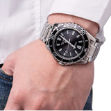 Citizen Promaster Diver Chronograph Black Dial Silver Steel Strap Watch For Men - BN0190-82E Authentic Buy Shop Now