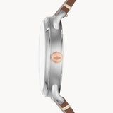 Fossil Commuter Grey Dial Brown Leather Strap Watch for Men - FS5417 Authentic Buy Shop Now