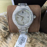 Michael Kors Camille Crystal Pave Dial Silver Steel Strap Watch for Women - MK5869 Authentic Buy Shop Now