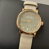 Marc Jacobs Baker Grey Dial Grey Leather Strap Watch for Women - MBM1318 Authentic Buy Shop Now