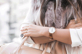 Daniel Wellington Dapper Durham White Dial Brown Leather Strap Watch For Women - DW00100113 Authentic Buy Shop Now
