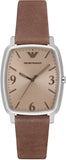 Emporio Armani Epsilon Quartz Brown Dial Brown Leather Strap Watch For Men - AR2489 Authentic Buy Shop Now