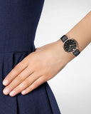 Emporio Armani Kappa Quartz Black Dial Black Leather Strap Watch For Women - AR11064 Authentic Buy Shop Now