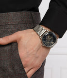 Emporio Armani Aviator Multifunction Blue Dial Silver Mesh Bracelet Watch For Men - AR60024 Authentic Buy Shop Now