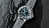 Oris Aquis Date Blue Dial Black Rubber Strap Watch for Men - 0173377304152-0742464EB Authentic Buy Shop Now