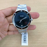 Guess Scope Black Dial Silver Steel Strap Watch for Men - GW0427G1 Authentic Buy Shop Now