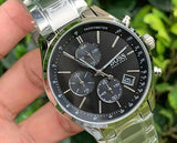 Hugo Boss Grand Prix Black Dial Silver Steel Strap Watch for Men - 1513477 Authentic Buy Shop Now