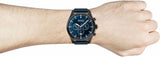 Hugo Boss Pioneer Quartz Blue Dial Blue Leather Strap Watch For Men - 1513711 Authentic Buy Shop Now