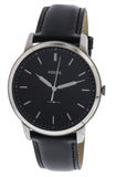 Fossil The Minimalist Three Hand Black Dial Black Leather Strap Watch for Men - FS5398 Authentic Buy Shop Now
