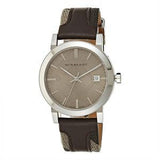 Burberry The City Grey Dial Leather Strap Watch for Men - BU9020 Authentic Buy Shop Now