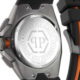 Philipp Plein Hyper Sport Chronograph Black Dial Two Tone Silicone Strap Watch for Men - PWTBA0523 Authentic Buy Shop Now