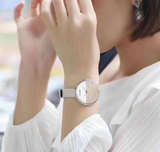 Calvin Klein Rise White Dial White Leather Strap Watch for Women - K7A236LH Authentic Buy Shop Now