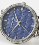 Michael Kors Pyper Blue Dial Silver Steel Strap Watch For Women - MK4671 Authentic Buy Shop Now
