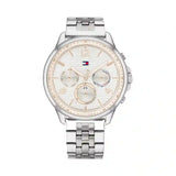 Tommy Hilfiger Harper Chronograph White Dial Silver Steel Strap Watch For Women - 1782222 Authentic Buy Shop Now