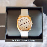 Marc Jacobs Mandy White Dial White Leather Strap Watch for Women - MJ8678 Authentic Buy Shop Now